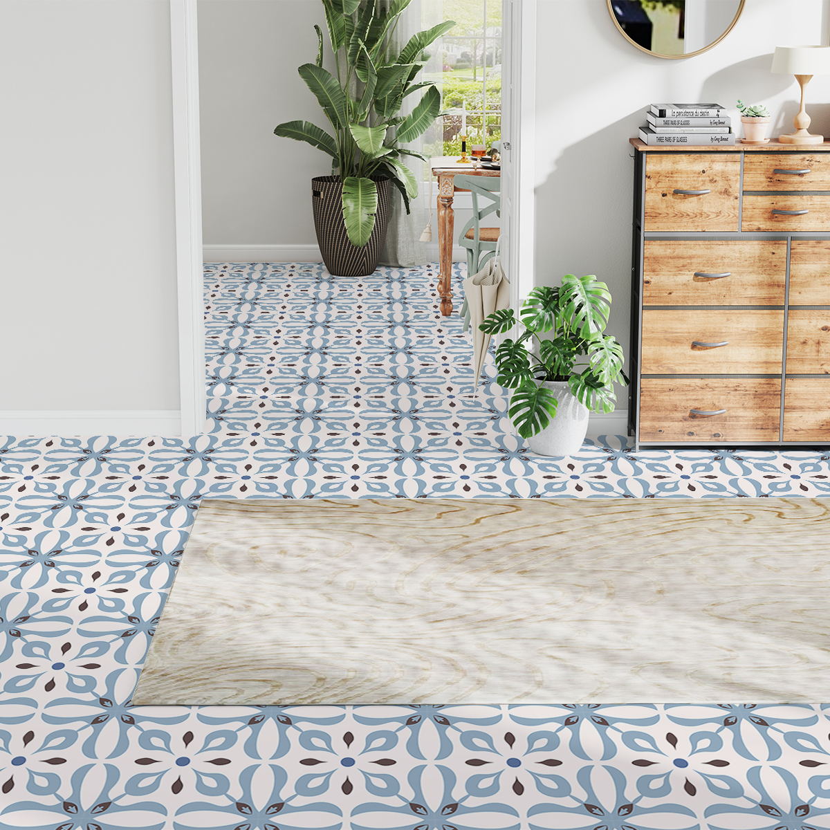 Peel and Stick PVC Tiles with High-Precision Printing Manufacturer