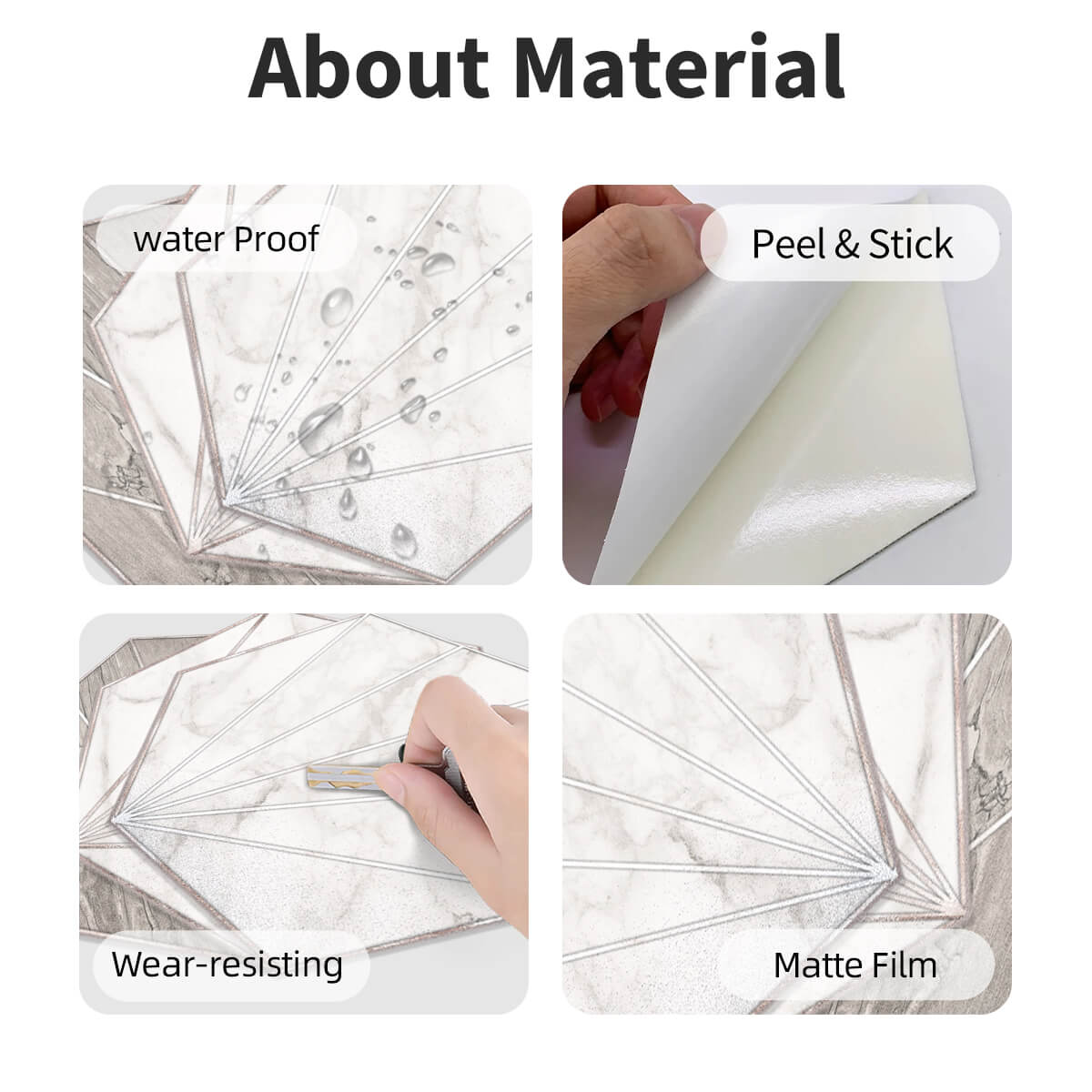 Self-Adhesive Waterproof Floor Sticker Manufacturer