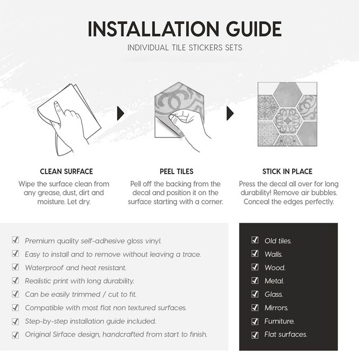 Custom Self-Adhesive Floor Stickers Manufacturer