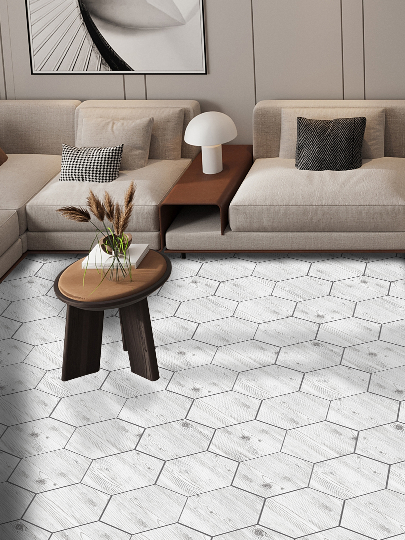 Scandinavian Peel and Stick PVC Tiles Factory