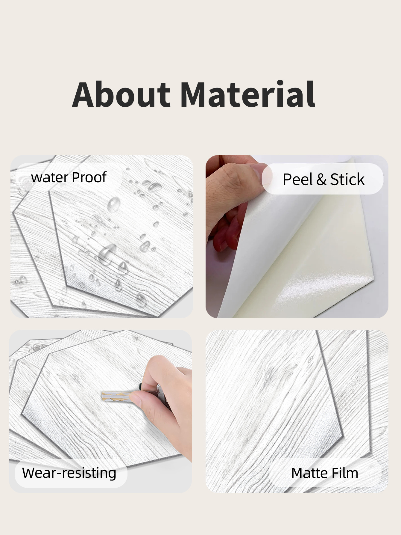 Scandinavian Peel and Stick PVC Tiles Factory