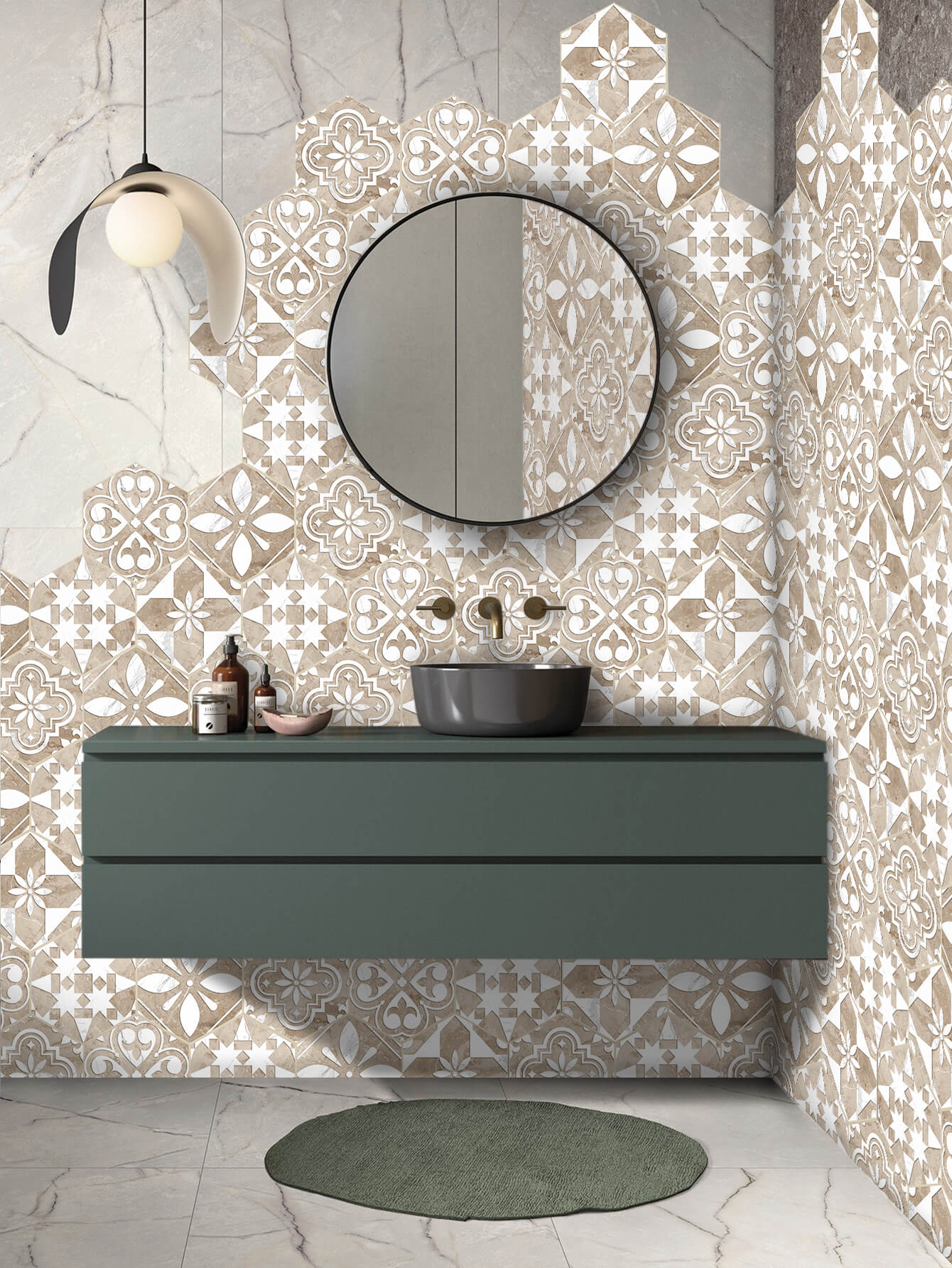 Waterproof Scandinavian Flower Floor Stickers Manufacturer