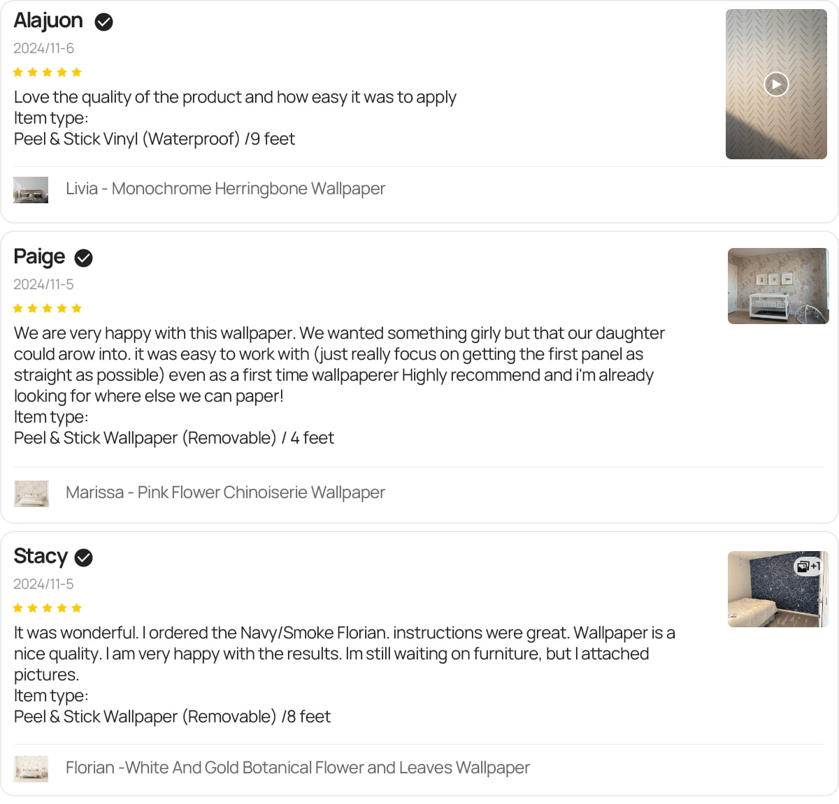 Vintage Floral Wall Stickers reviews