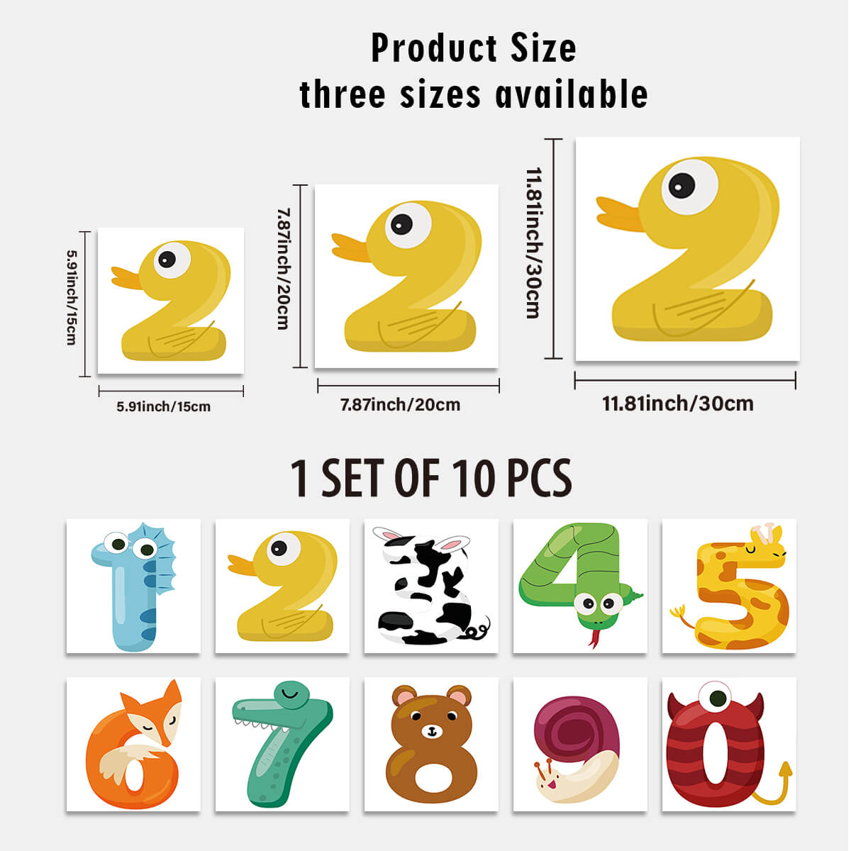 Floor Stickers For Hopscotch With Cute And Fun Animal Elements